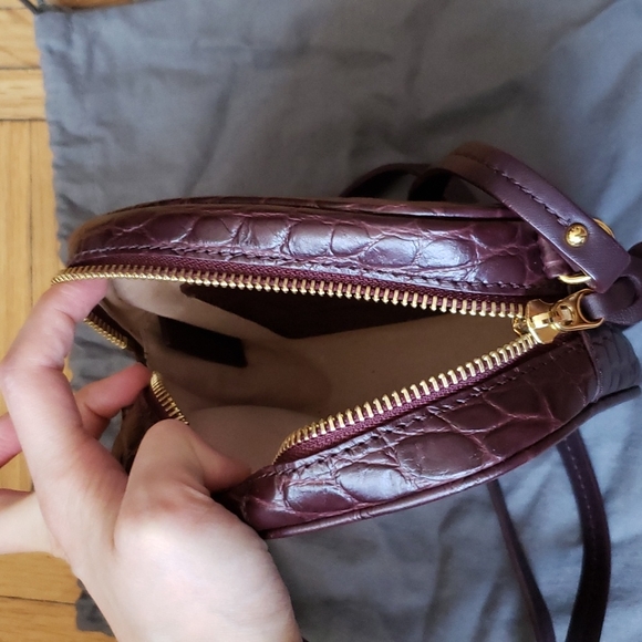 Alexander McQueen Croc-Effect Leather Camera Bag - Picture 11 of 12